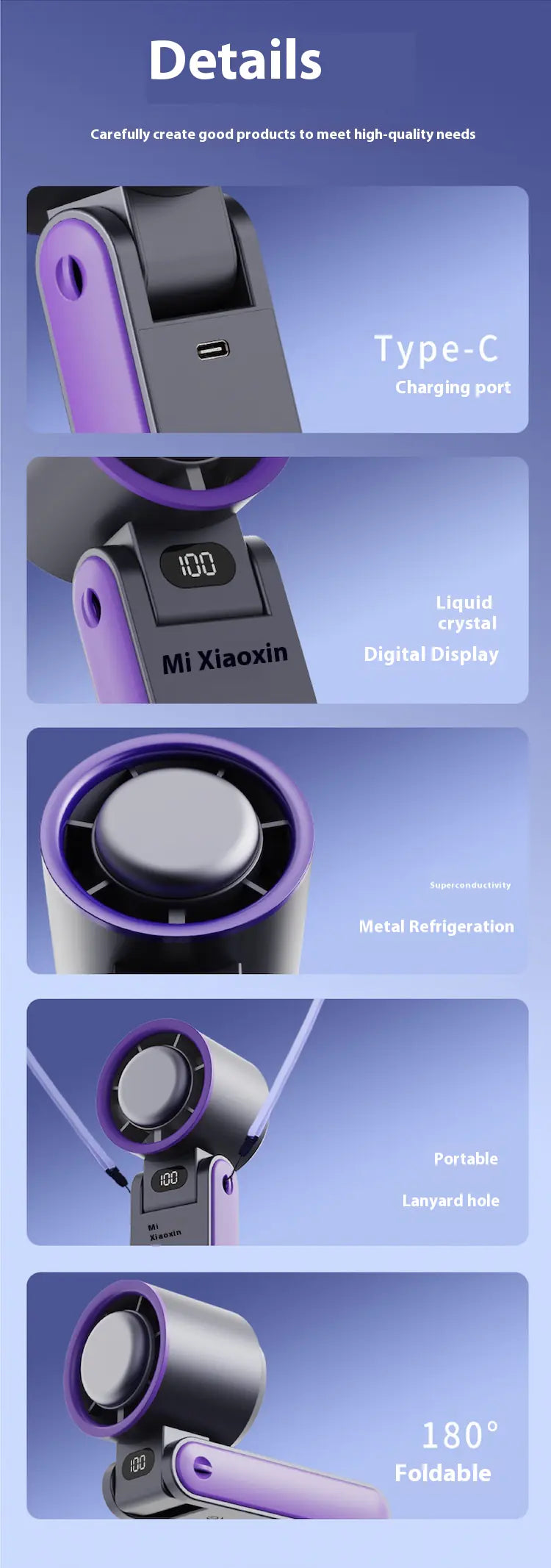 Portable Folding Cooling Handheld Fan