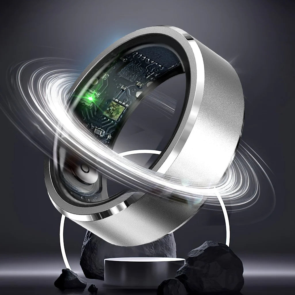 AquaFit Smart Health Ring - Heart, Sleep, & BP Tracker