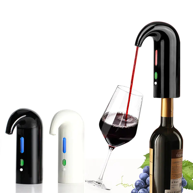 Electric Wine Aerator and Dispenser for Quick Decanting