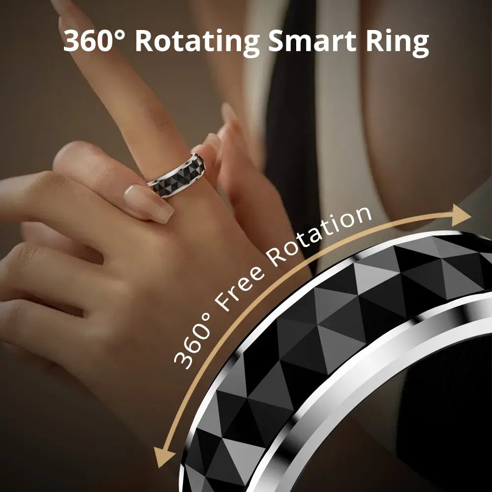 Gyro Stress-Relief Smart Ring