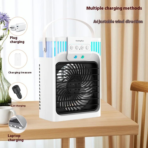 USB Quiet Mist Desktop Air Conditioner Fan
