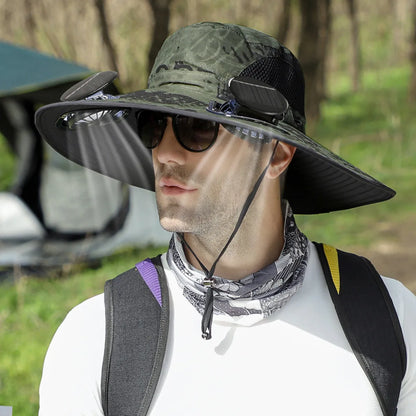Solar Powered Cooling Fan Hat