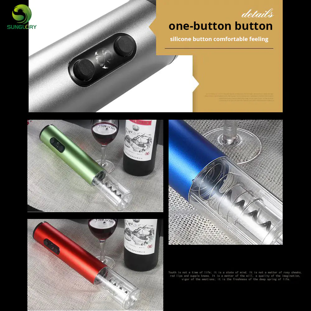 Deluxe Electric Corkscrew Set