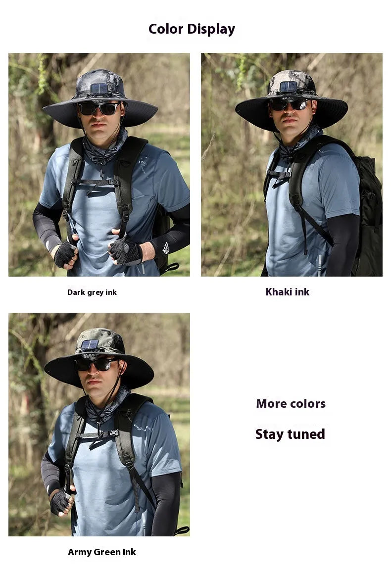 Solar Powered Cooling Fan Hat