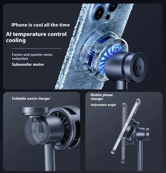 3-in-1 Cool Charge Tech Stand 15W Wireless